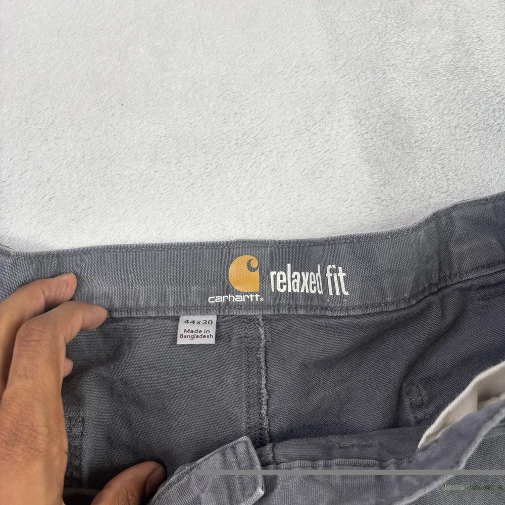 Carhartt Relaxed Fit Grey Workwear Pants Men's Waist 42